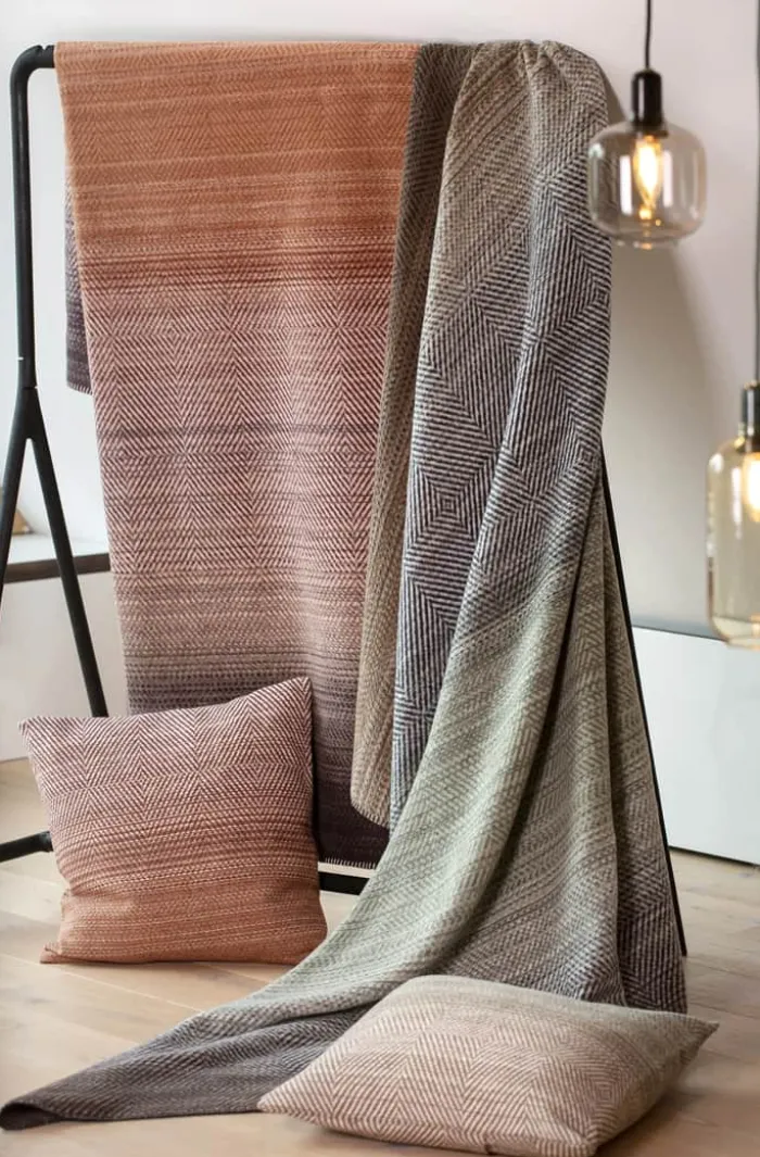 Fussenegger Savona Plaid B 150 x L 200 cm - Bomuld/akryl - Terracotta