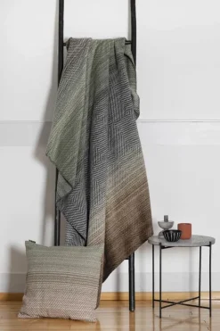 Fussenegger Savona Plaid B 150 x L 200 cm - Bomuld/akryl - Ivy/blue