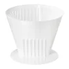 Gastromax Kaffefilterholder H 12 x B 12 x D 10 cm - Plastik - Hvid