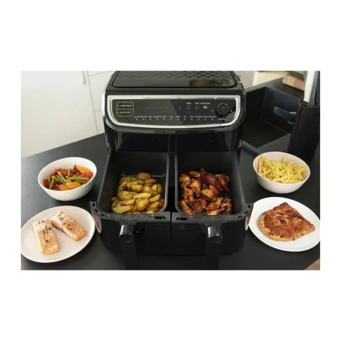 Gastronoma Double Low Airfryer 9 liter - 2400 watt - 12 programmer