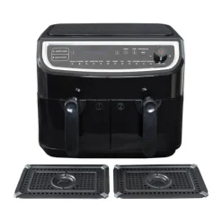 Gastronoma Double Low Airfryer 9 liter - 2400 watt - 12 programmer