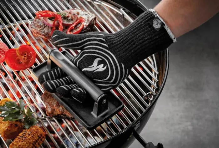 Gefu Barbecue Grillhandske L 30,8 cm - Bomuld/plastik - Sort