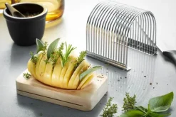 Gefu Hasselback Kartoffelholder H 11 x B 9,6 x L 14 cm - Rustfrit stål