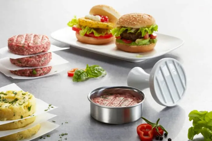 Gefu Minibøfformer Ø 7,8 cm - Rustfrit stål/porcelæn - Hvid