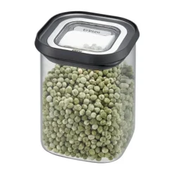 Gefu PANTRY Opbevaringsboks H 13,5 x B 11 cm - Borosilikatglas/silikone - Sort