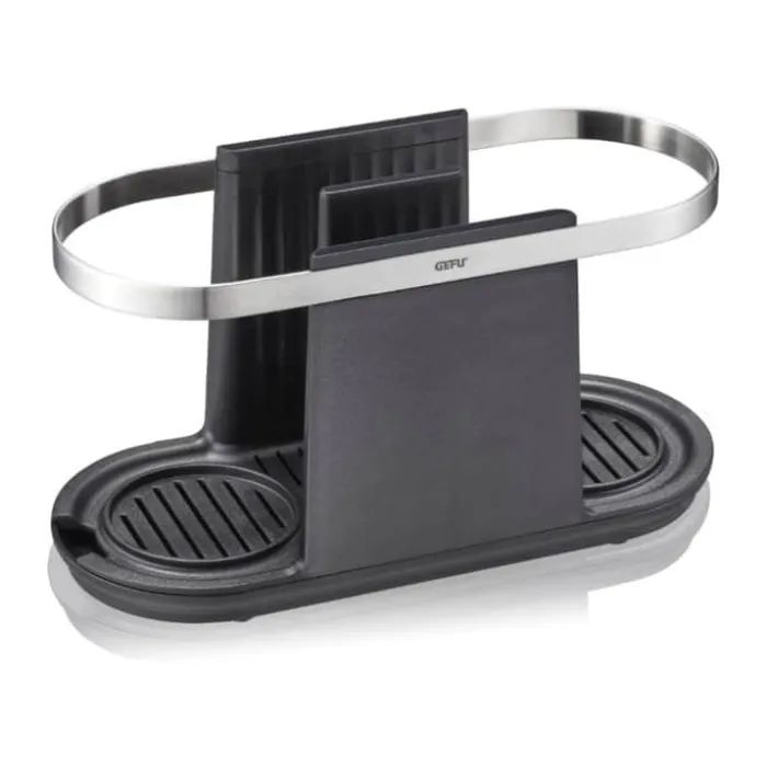 Gefu Smartline Opvaskestativ H 13 x B 10 x L 24 cm - Rustfrit stål/plastik - Sort