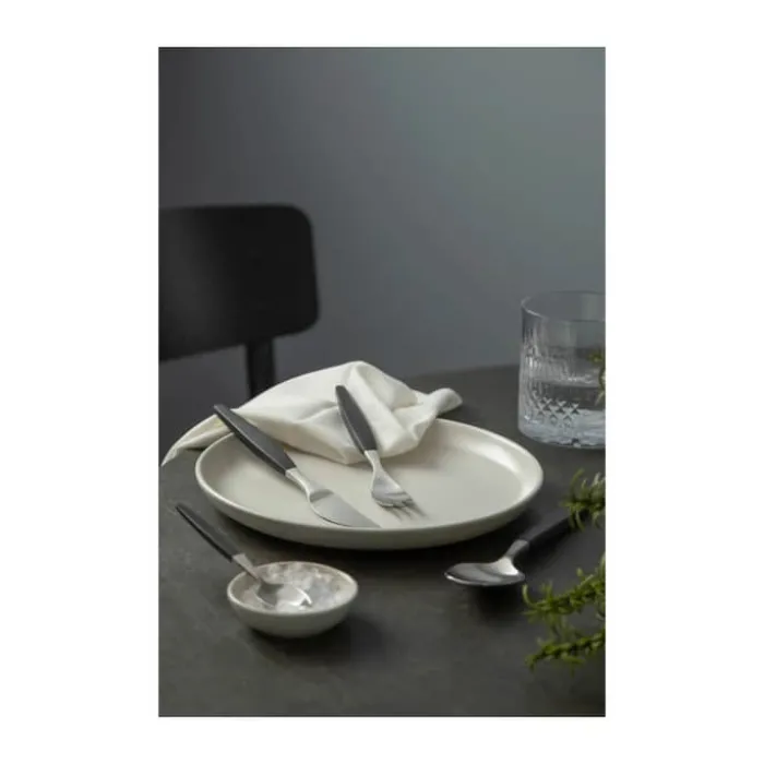 Gense Focus de Luxe Bestiksæt - 12 dele 4 kuverter - Rustfrit stål - Sort/mat stål