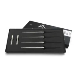 Gense Focus De Luxe Spisepinde - 6 dele 2 kuverter - POM/rustfrit stål - Mat