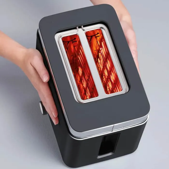 Graef Brødrister TO62EU 2 skiver brød - 888 watt - Sort