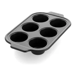 Greenpan Bistro Muffinform - 6 stk. H 4,3 x B 19,4 x L 32 - Stål - Sort
