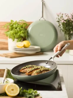 Greenpan Royal Stegepande Ø 28 cm - Rustfrit stål/aluminium - Non-stick belægning