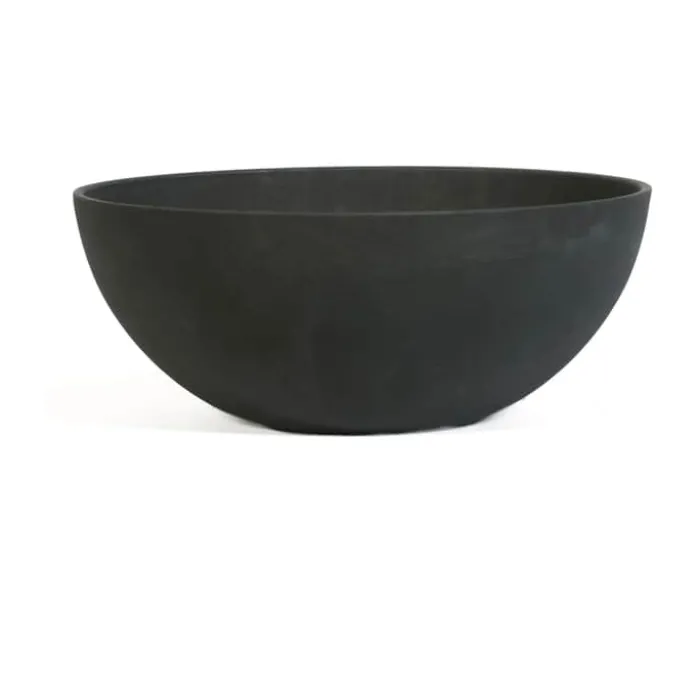 Gus Nova Urtepotte Ø 55 x H 23 cm - Plasik - Sort