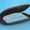 guzzini On the Go Case til mundbind L 17,1 x B 13,2 x H 2 cm - Plastik - Grå/sort