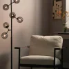Halo Design Atom Gulvlampe H 155 x B 37 x L 36 cm - Metal/glas - Sort/smoke