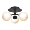 Halo Design Atom Trio Loftslampe H 16 x B 26 x L 26 cm - Metal/glas - Sort/opal