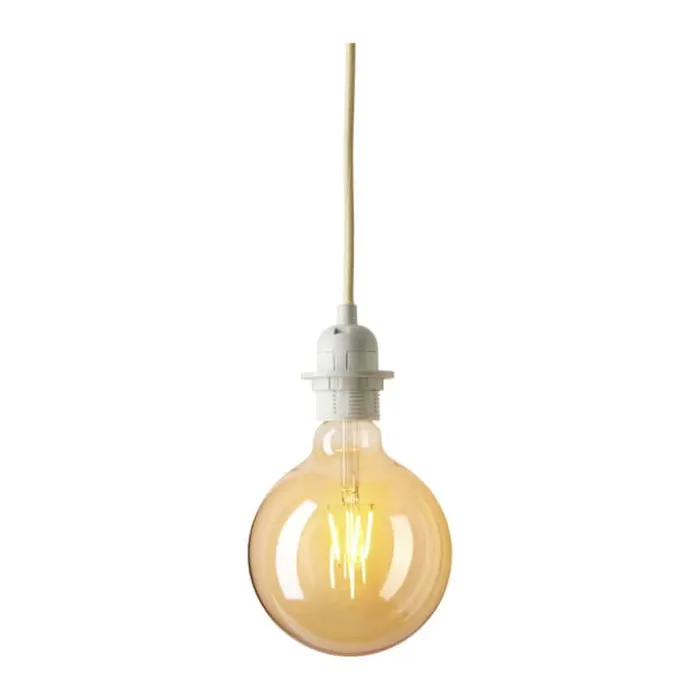Halo Design Basis Fatningssæt L 2 meter - E27 fatning - Creme