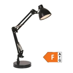 Halo Design Bronx Bordlampe H 40 cm - Lakeret aluminium - Sort