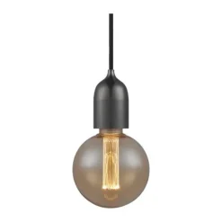 Halo Design Classic Fatningssæt H 10 cm - E27 - Gun Black