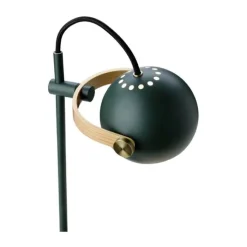 Halo Design DC Bordlampe Ø 12 x H 35 cm - Metal/træ - Mørk Grøn