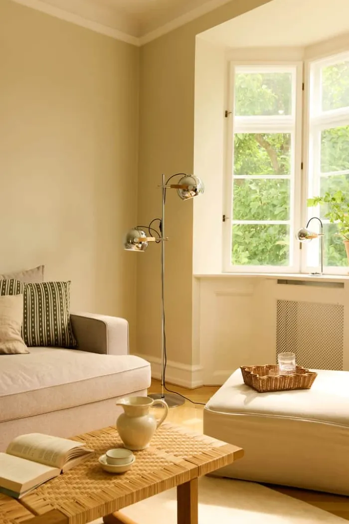 Halo Design D.C Gulvlampe H 150 cm - Metal/træ - Krom