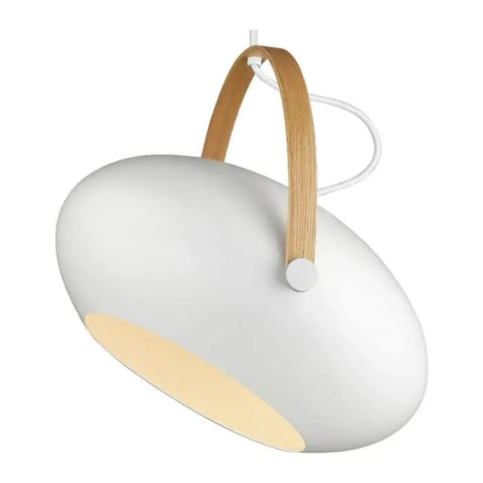 Halo Design D.C Pendel Ø 40 cm - Aluminium/træ - Hvid