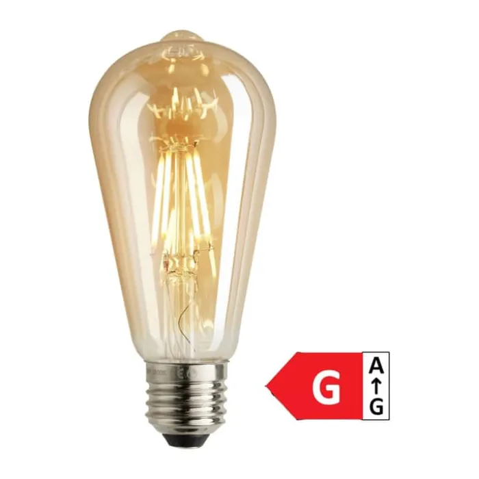 Halo Design Deko Drops LED Lyspære H 14 cm - E27 fatning - Amber