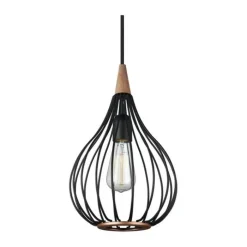Halo Design Drops Pendel Ø 23 cm - Lakeret stål - Sort