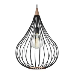Halo Design Drops Pendel Ø 38 cm - Lakeret stål - Sort