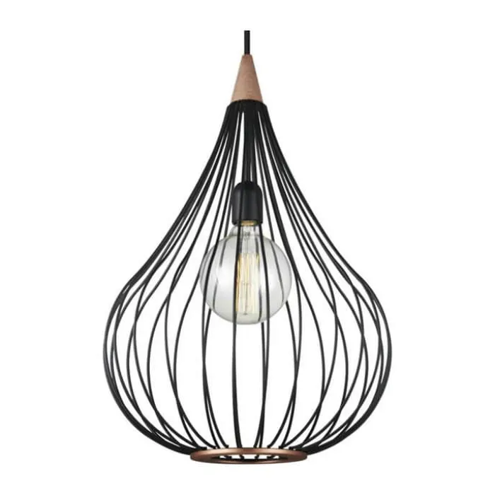 Halo Design Drops Pendel Ø 38 cm - Lakeret stål - Sort