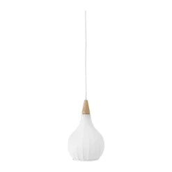 Halo Design Drops Pendel Ø 17 cm - Metal/stof - Hvid