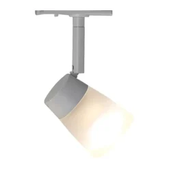 Halo Design Halotrack Skinnespot H 13 cm - Metal/glas - Hvid