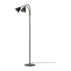 Halo Design Hygge Gulvlampe H 135 cm - Metal/akryl - Graphit Sort