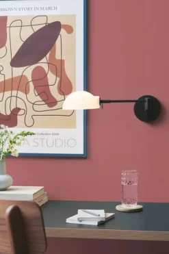 Halo Design Kjøbenhavn Væglampe L 15 cm - Metal/glas - Sort