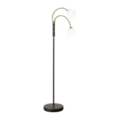 Halo Design Lucid LED Gulvlampe H 140 cm - Metal/glas - Sort