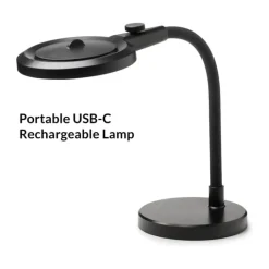 Halo Design Magni Bordlampe H 30 cm - Metal/glas - Sort