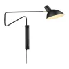 Halo Design Metropole Deluxe Væglampe H 14,5 cm - E27 - Sort
