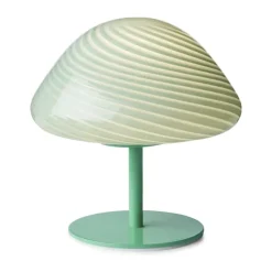 Halo Design Mini Mush Bordlampe Ø 17 x H 17 cm - Metal/glas - Turquoise