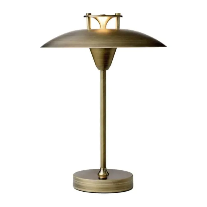 Halo Design Mini Stepp Bordlampe Ø 16,5 x H 23 cm - Metal - Antik messing