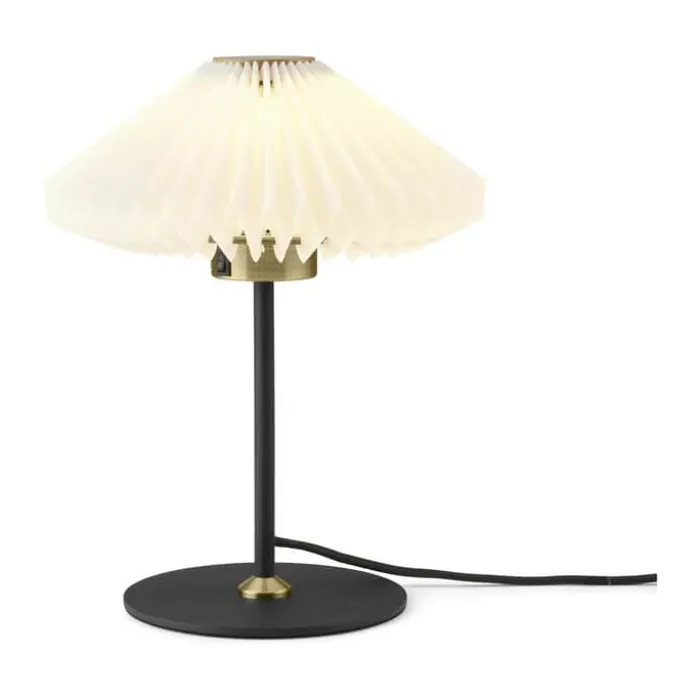 Halo Design Paris Bordlampe H 32 cm - Metal/PVC - Clean White/Sort
