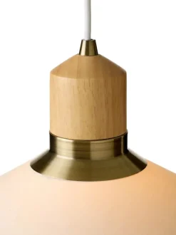 Halo Design Paris Pendel Ø 24 cm - Stof/metal - Creme