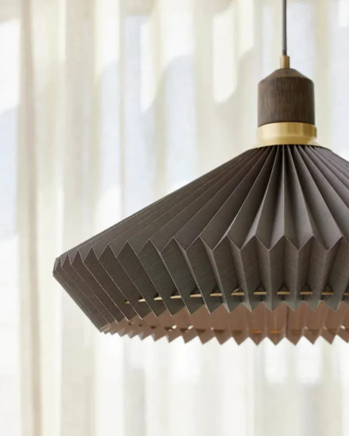Halo Design Paris Pendel Ø 56 cm - Tekstil - Brun