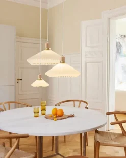 Halo Design Paris Pendel Ø 56 cm - Tekstil - Hvid