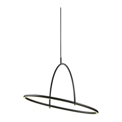 Halo Design Tilt Lysekrone H 52 x B 62 cm - Metal - Sort