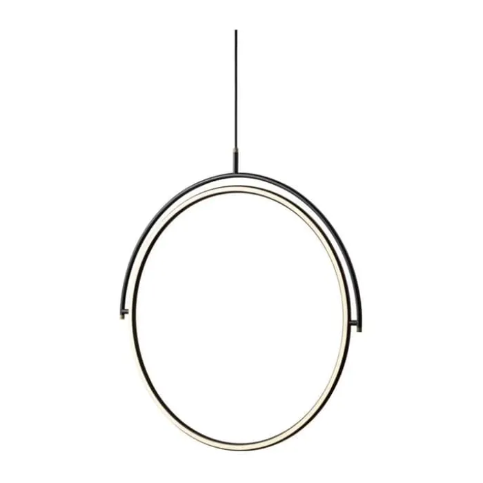 Halo Design Tilt Lysekrone H 33 x B 42 cm - Metal - Sort