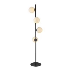 Halo Design Twist Gulvlampe - 4 lamper H 150 cm - G9 - Opal/sort