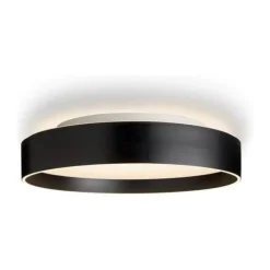 Halo Design Universal Loftslampe Ø 50 cm - Aluminium/akryl - Mat Sort