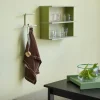 Hübsch Alcove Bænk H 45 x B 47 x L 90 cm - MDF/egetræ/polyester - Natur/lysegrå