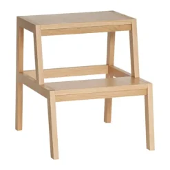 Hübsch Alp Skammel H 47 x B 51 x L 40 cm - Egetræsfiner/MDF - Natur