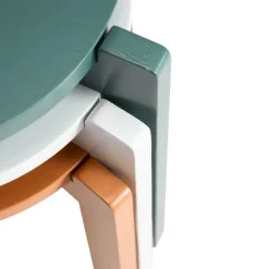 Hübsch Always Skammel H 42 x B 45 x L 45 cm - MDF/egetræ - Orange