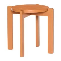 Hübsch Always Skammel H 42 x B 45 x L 45 cm - MDF/egetræ - Orange